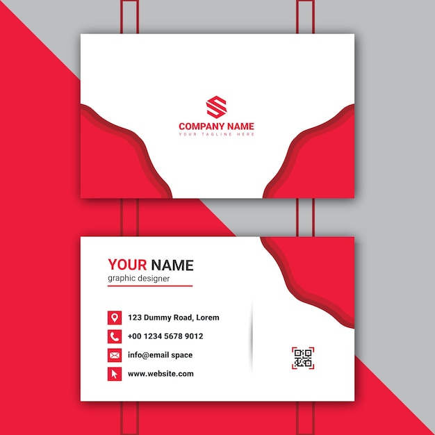 simple business card template design