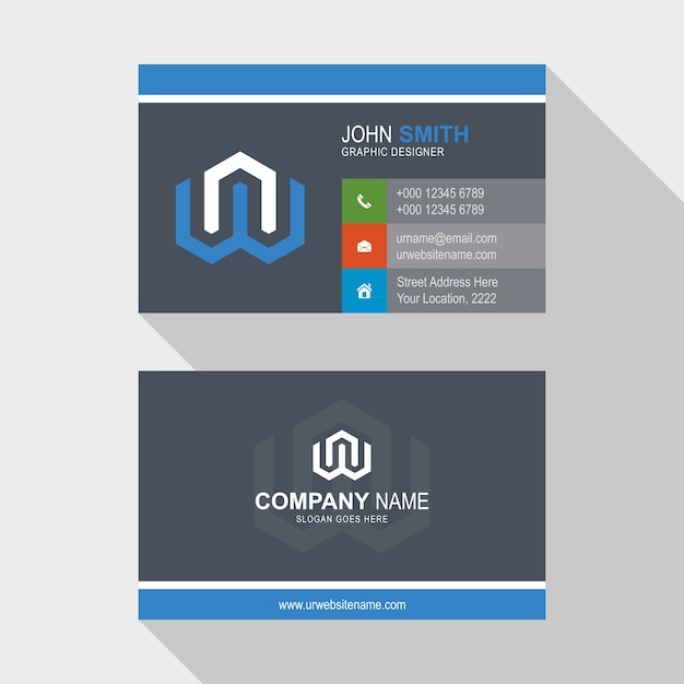 Simple Business Card Template Design