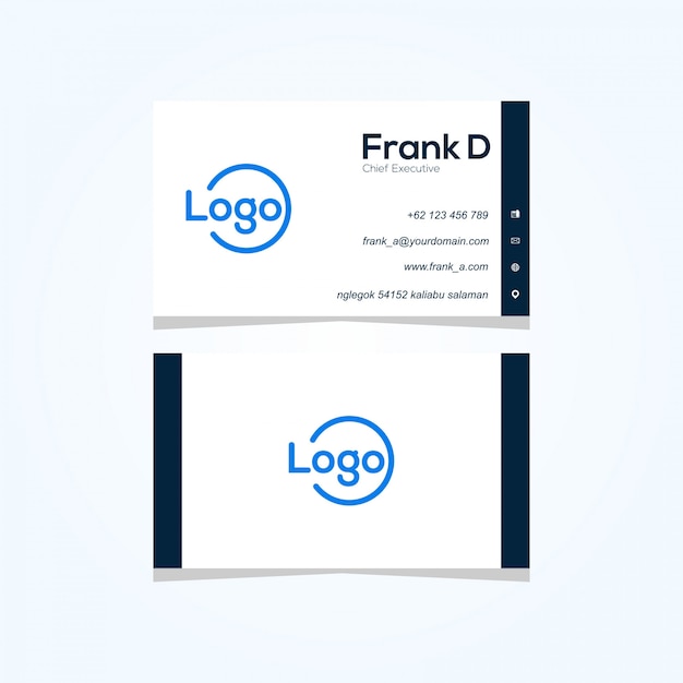 simple business card vector