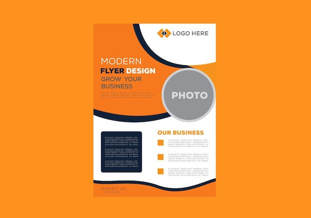 Simple Business Flyer Design template