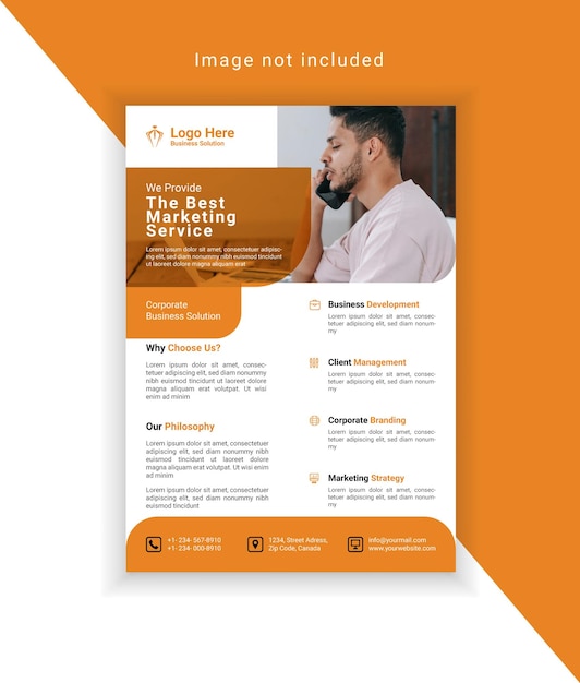 Simple business flyer template