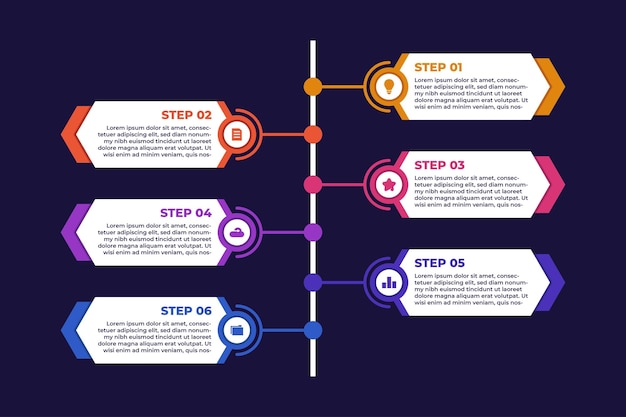 Simple Business Infographic Template Design