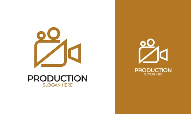 Simple camera video logo for studio production