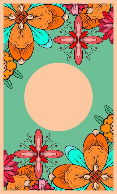 Simple cartoon handpainted pattern stationery background design