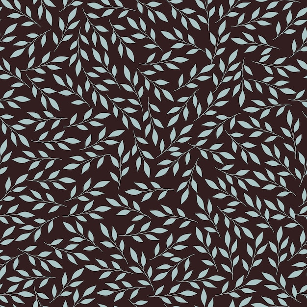 Simple cartoon repeating seamless pattern with cute twigs