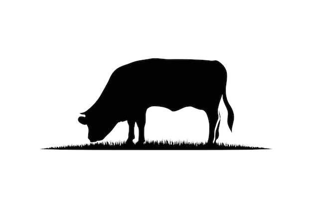 Simple Cattle icon Vector cow vector