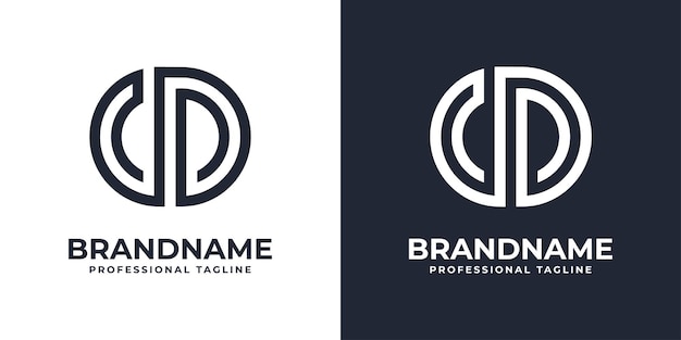 Simple CD Monogram Logo suitable for any business with CD or DC initials