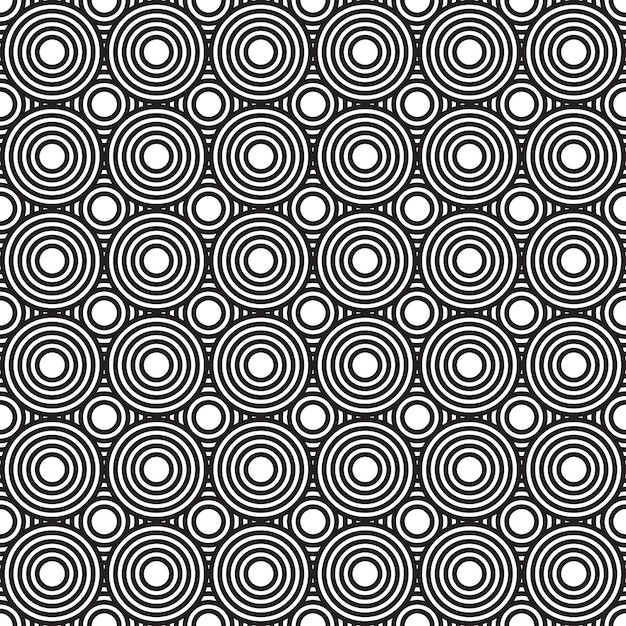 Simple circle line geometric pattern template