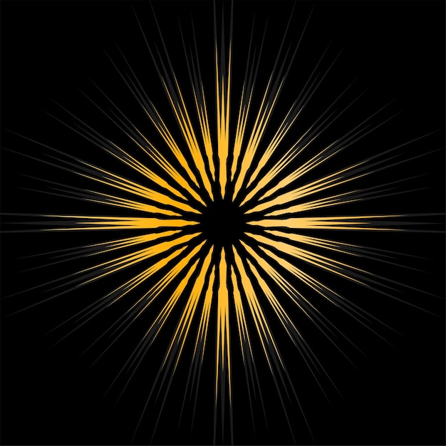 simple circle sunburst vector illustration