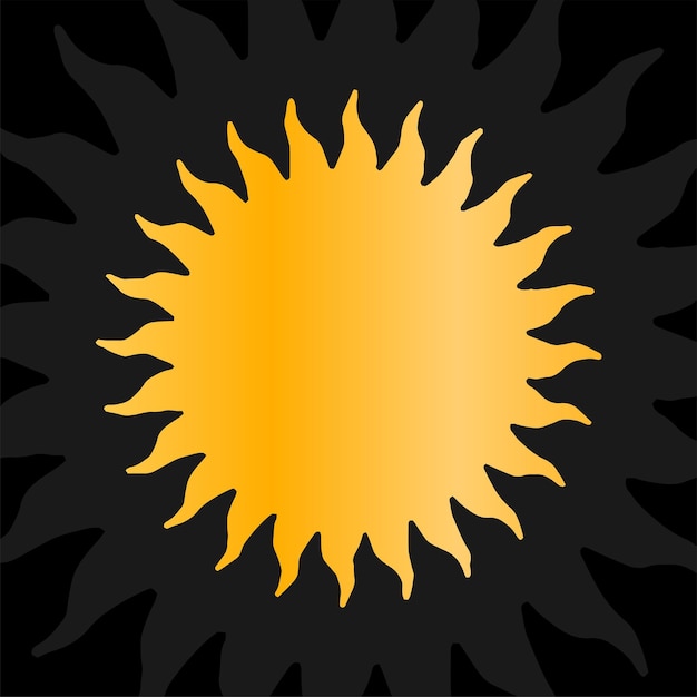 simple circle sunburst vector illustration