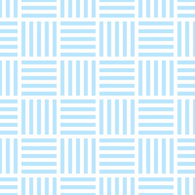 Simple Clear Geometric Seamless Pattern Vector White Blue Abstract Background