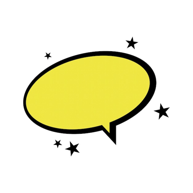 Simple comic speech bubble