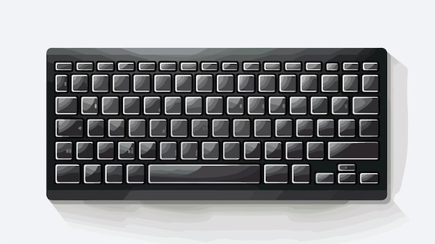 Simple Computer Keyboard Clipart for Professional Use