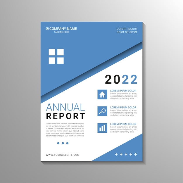 Simple corporate brochure design mockup