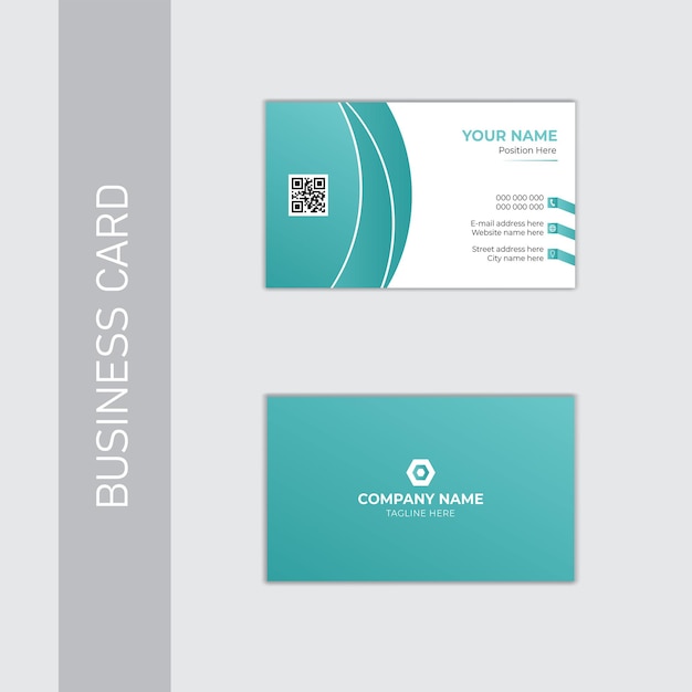 Simple corporate business card design