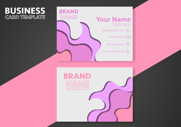 Vector simple and creative business cards design. modern visiting card template vector layout design.