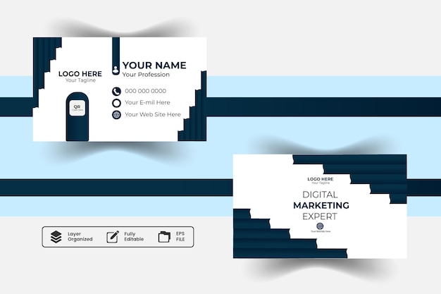 Simple creative and modern vector business card template