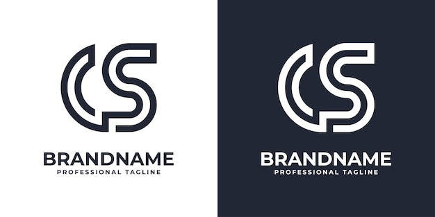 Simple CS Monogram Logo suitable for any business with CS or SC initial