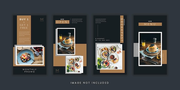 Simple Culinary Social Media Stories Template