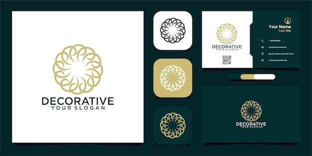 simple decorative logo design and business card