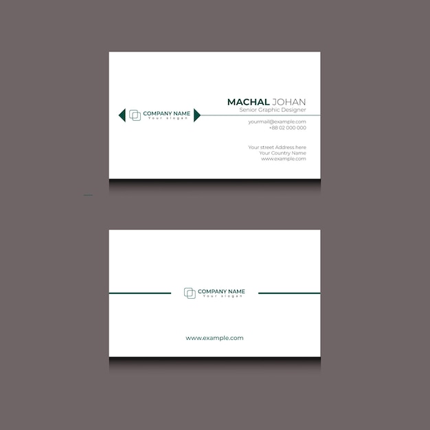 Vector simple design business card