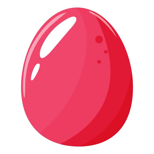 simple design of easter chicken egg painted in pink color element for poster and banner