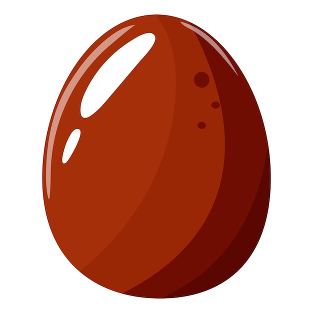 simple design of easter chicken egg painted in red color element for poster and banner