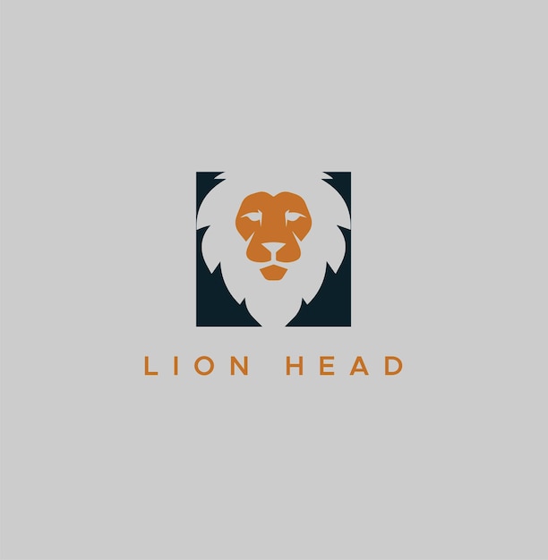 simple design logo modern concept lion logo