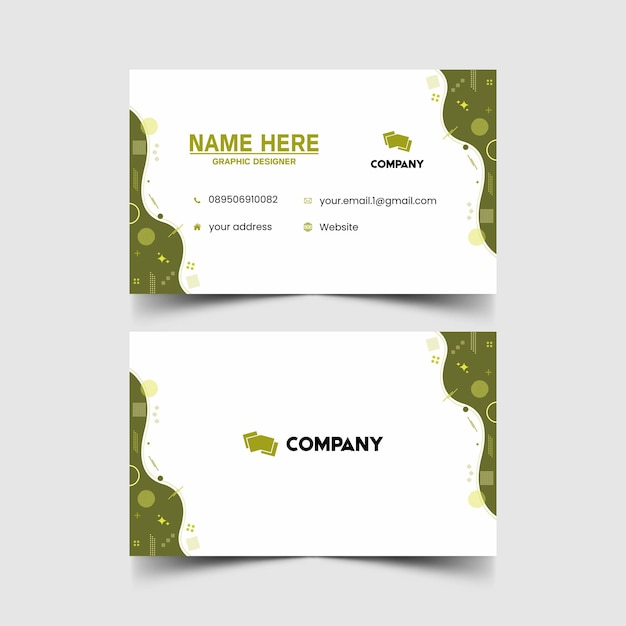 Vector simple design mockup name and id card 6