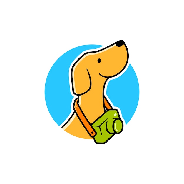 Simple Dog and Camera Logo Design