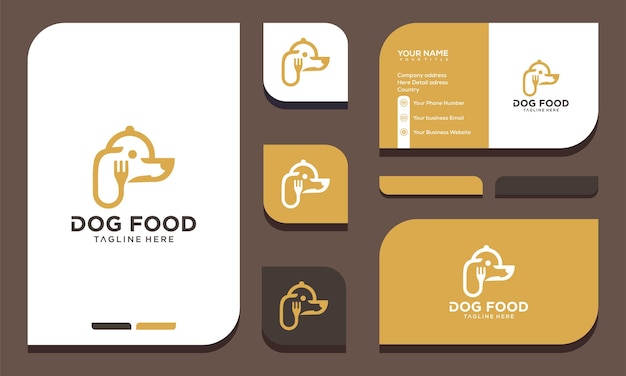 simple dog food advisor chef logo