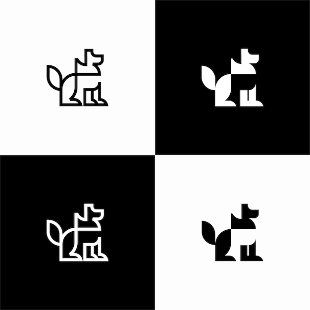 simple dog logo