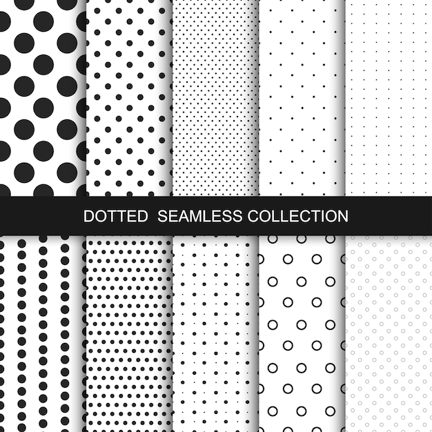 Simple dotted patterns