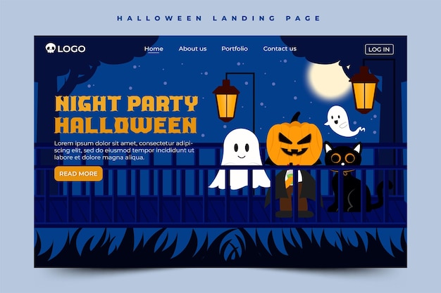 Simple and elegant Halloween graphic design template that is easy to customize