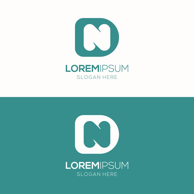 A simple elegant and memorable logo with the letter DN for companies