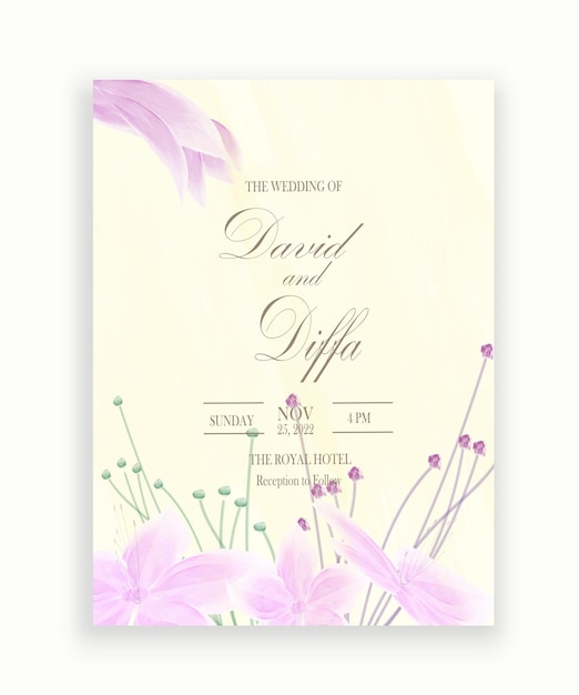 simple and elegant wedding invitations with watercolor elements look so beautiful