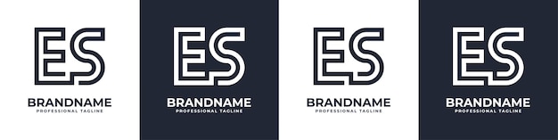 Simple ES Monogram Logo suitable for any business with ES or SE initial