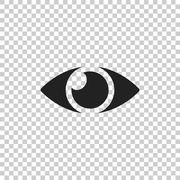 Simple eye icon vector Eyesight pictogram in flat style