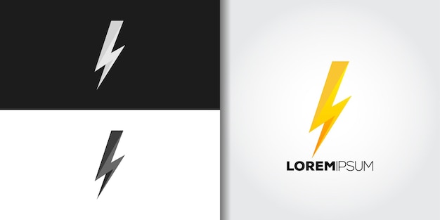 simple flash logo brand set