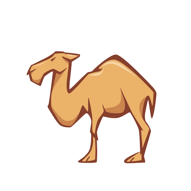 Simple, flat style illustration of Camel. Good for logo and identity