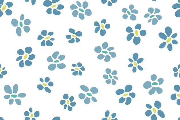 Simple flower seamless pattern vector tissue print design Rusti