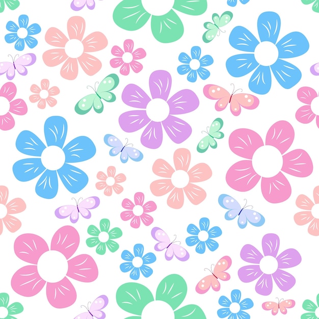 Simple flowers pattern