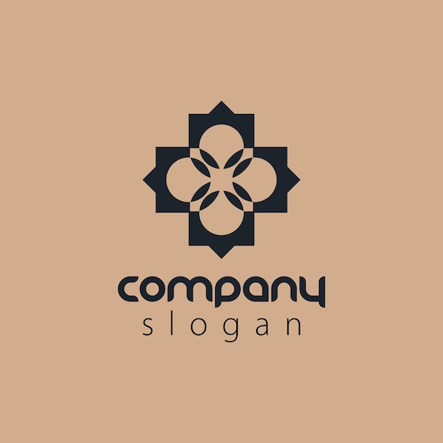 simple geometric logo design template