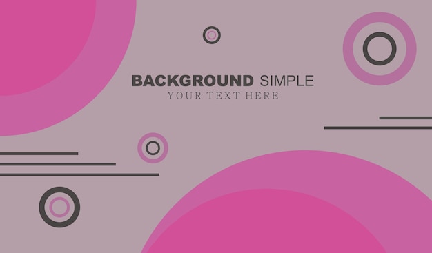 Simple gray business background with pink border Free Vector