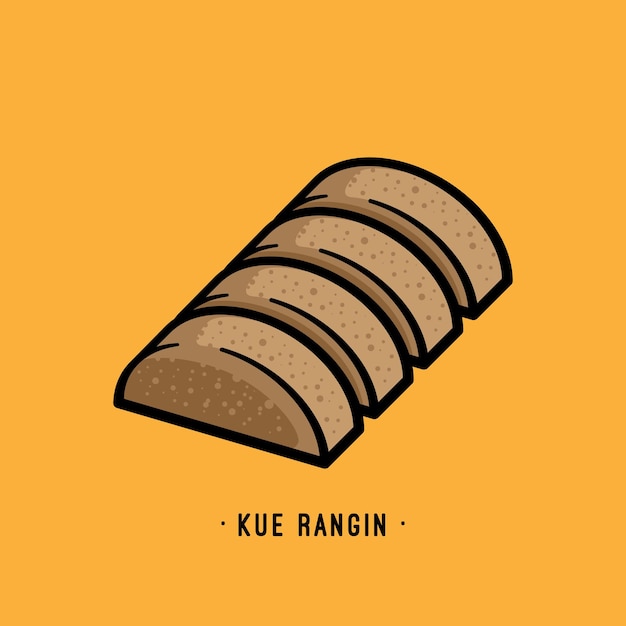 Simple hand drawn kue rangin vector