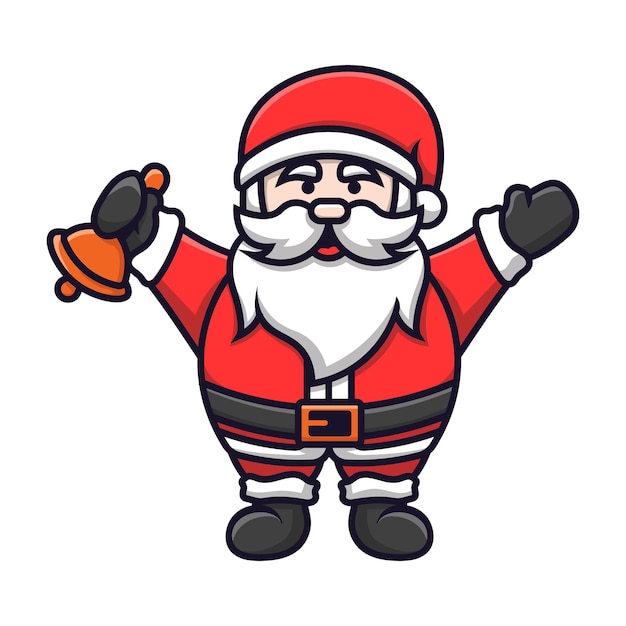 Simple illustration of santa claus