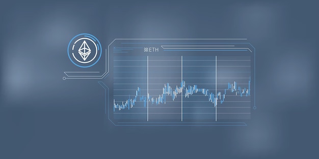 Simple infographics about the stability of the ethereum price