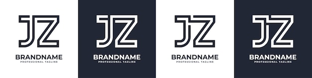 Simple JZ Monogram Logo suitable for any business with JZ or ZJ initial