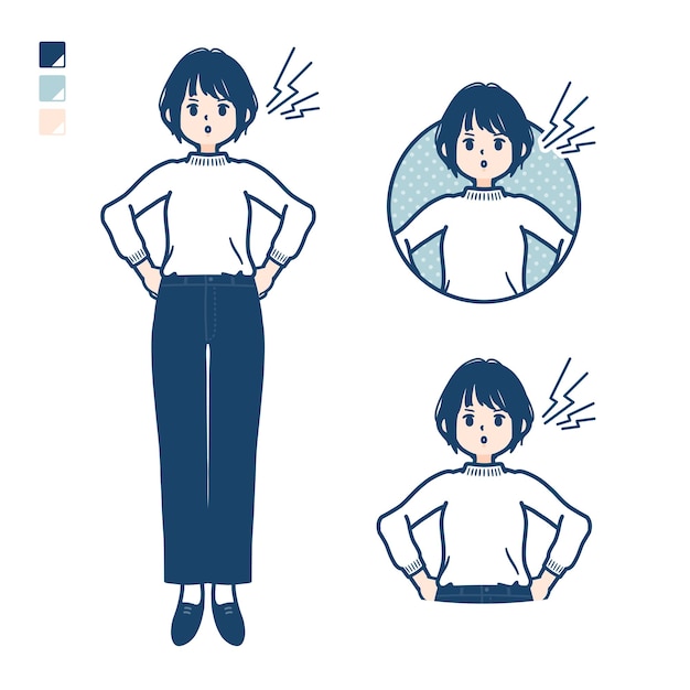 Simple Knit womananger