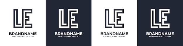 Simple LE Monogram Logo suitable for any business with LE or EL initial